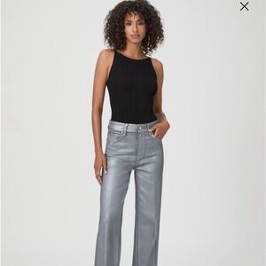 Paige jeans. NWT. Size 33. Silver shimmer.